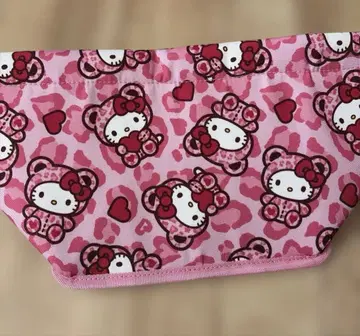 헬로키티 더스트 박스 곰키티 레오파드 무늬 핑크 레오파드