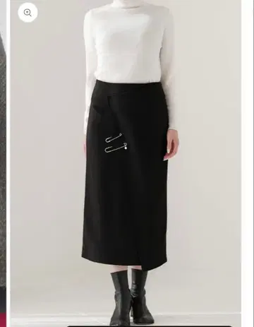 새상품 aLORS 트위드 스커트 블랙 사이즈 1