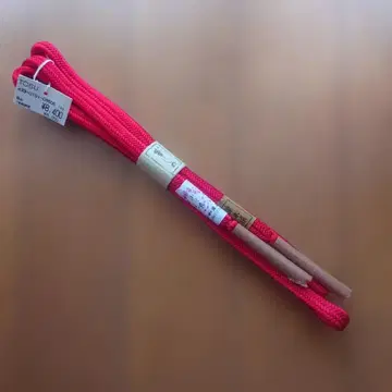 새상품 카토반 미후지 순수 실크 수제 허리띠 (관조 주홍색)