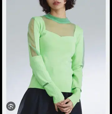 UNITED TOKYO 메쉬 패널 니트