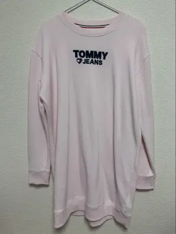 Tommy hilfiger TOMMYJEANS 핑크 후드티 롱 기장