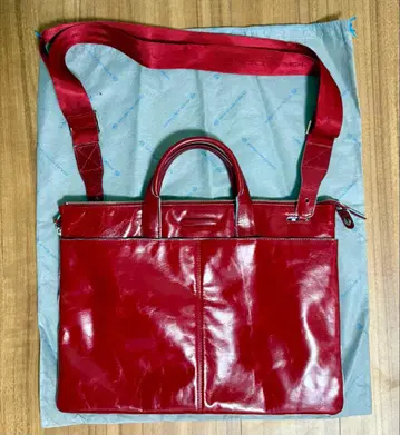 Piquadro 빨간색 슬림 브리프 케이스 2way 수납 가방 포함