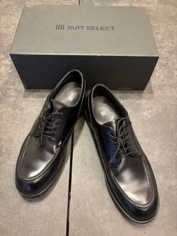 SUIT SELECT 블랙 레이스업 슈즈