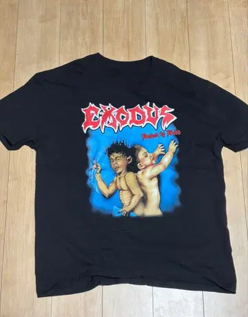 EXODUS 그래픽 셔츠 블랙