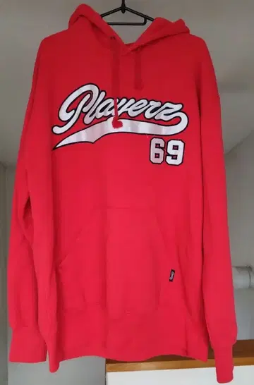 playerz 69 빨간색 후드티
