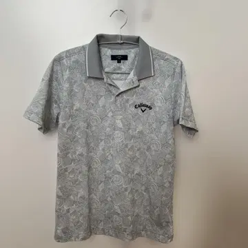 캘러웨이 꽃무늬 골프 셔츠 M 그레이