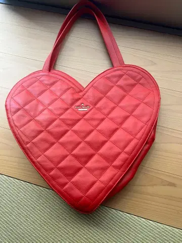 케이트 스페이드 하트 모양 토트백 가죽 여성용