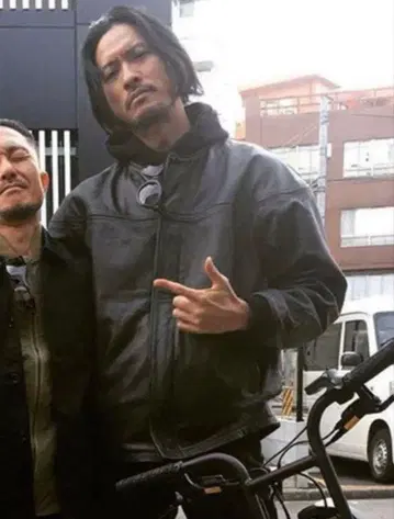 SAMS 레더 더비 자켓