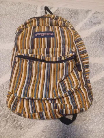 Jansport 스트라이프 백팩 코듀로이 빈티지