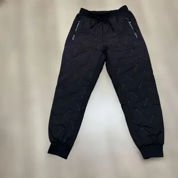 보아 팬츠 속기모 블랙 충전솜 따뜻한 조거 팬츠