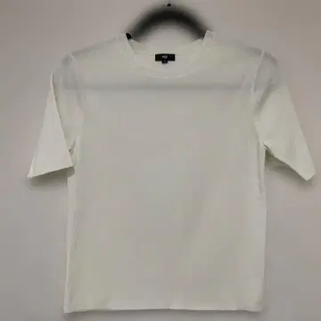 PLST 화이트 반팔 니트 M