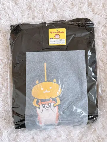 택 포함 쿠소하무짱 후드 맨투맨 블랙