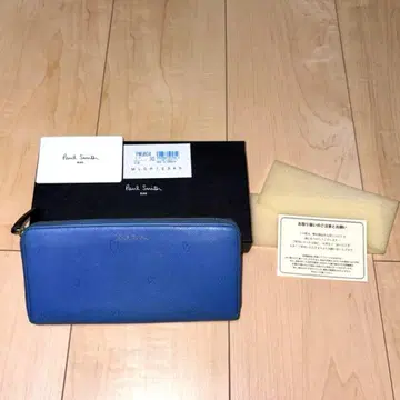 폴 스미스 파랑 가죽 장지갑 박스 포함