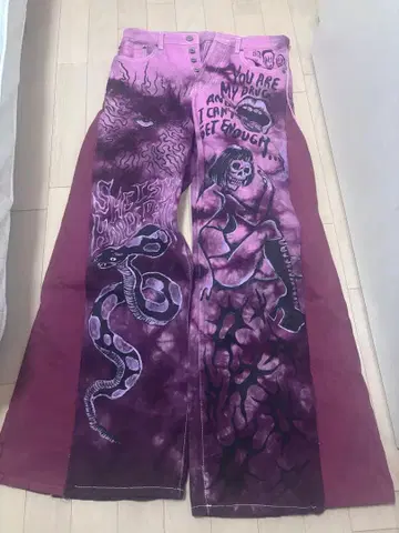 리메이크 페인트 데님 AEIEM 시모키타자와