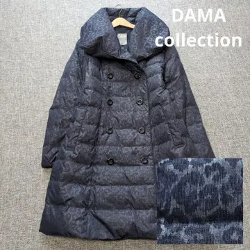 더마 컬렉션 최근 모델 다운 코트 섀도우 레오파드 착용감 없음