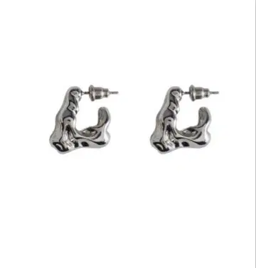 실버 Jent Louis 제인트루이스 귀걸이 양쪽 귀 캐치 없음
