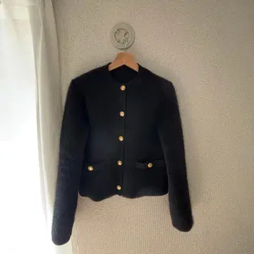 아뉴앙스 노카라 니트 자켓