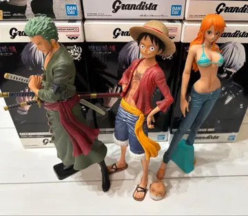 원피스 Grandista 루피 조로 나미 피규어