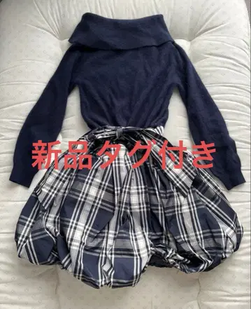 snidel 네이비 오프숄더 원피스