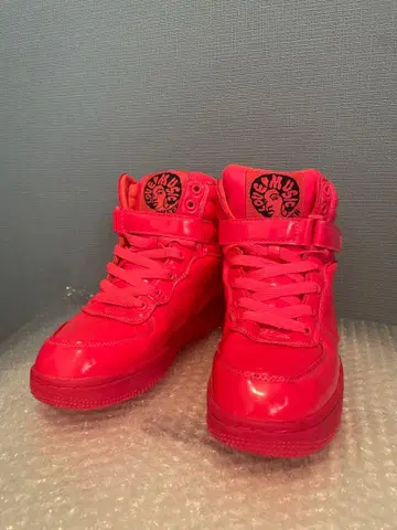 CHEER 23cm 핑크 하이컷 스니커즈 댄스 신발