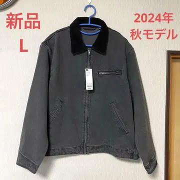 GU 워시드 코튼 워크 자켓