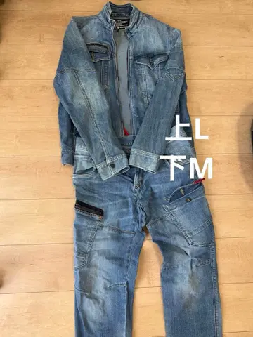 BURTLE WORK WEAR 데님 점프수트 겨울용