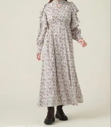 원피스 2Way 프릴 슬리브 꽃무늬 원피스 아카이브