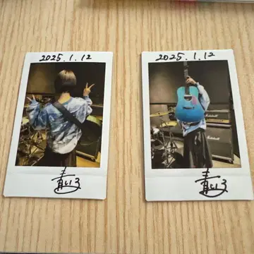 파란 아이 폴라로이드 친필 사인 포함