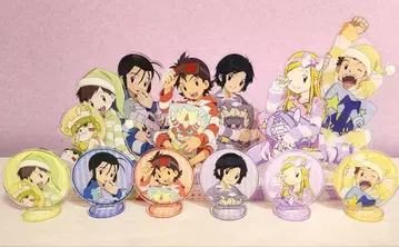 디지몬 프론티어 아크릴 스탠드 세트