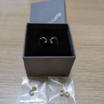 중고 jouete 골드 후프 귀걸이, 이어캐치