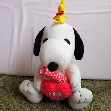 스누피 우드스탁 포함 봉제 인형 전보