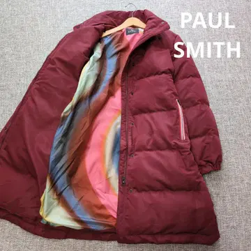 폴스미스 최근 모델 다운 코트 넉넉한 안감 멀티 컬러