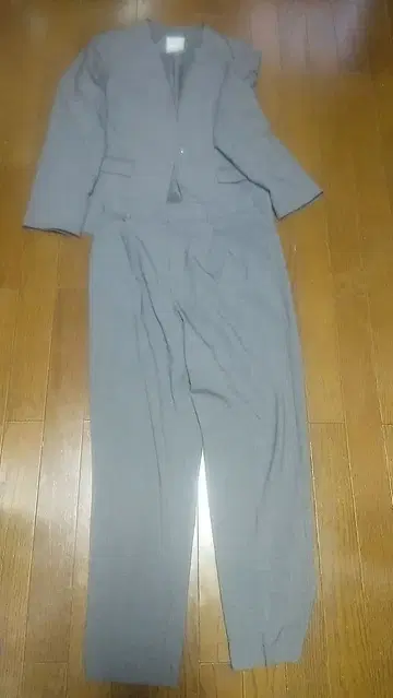 LEPSIM 그레이 팬츠 수트 상의 M + 하의 L 세트