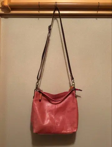 천연 가죽 리얼 가죽 숄더백 핸드백 조정 가능 스트랩 일본제