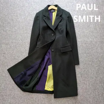 폴스미스 최근 모델 울 체스터 코트 안감 멀티 컬러 가을/겨울