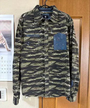 BILLABONG 카모 패턴 긴팔 셔츠 L 사이즈