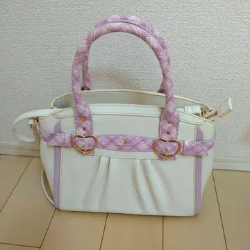 사만사 베가 화이트/퍼플 숄더백