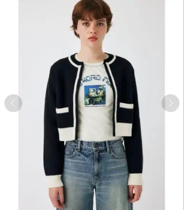 moussy BICOLOR 가디건