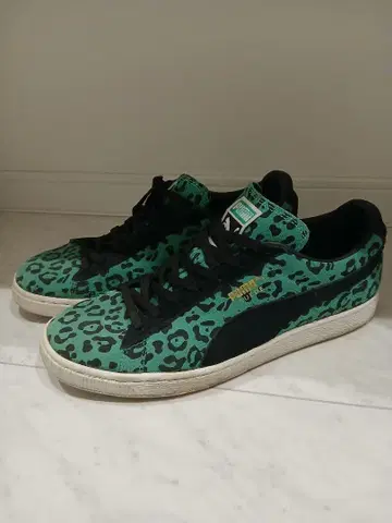 Puma 레오파드 무늬 로우컷 스니커즈