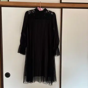 레이 카즈인 블랙 레이스 원피스 F 사이즈