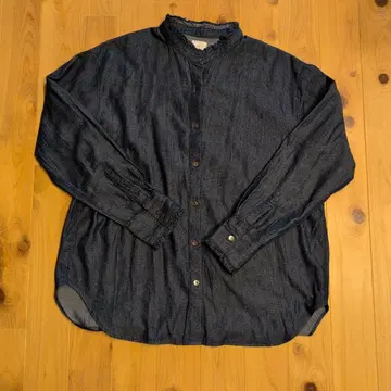 새상품급 kurihara harumi 데님 셔츠 긴팔