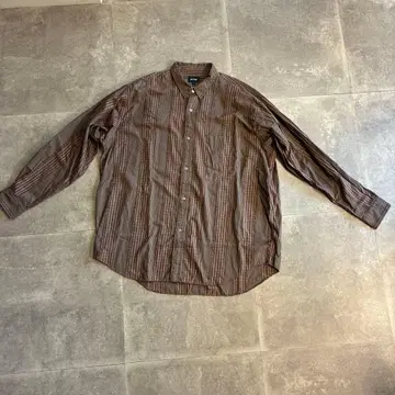 [ BEAMS ] 체크 무늬 셔츠 L 코튼 100%