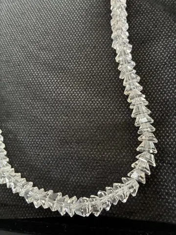 크리스탈 수정 비즈 목걸이 럭셔리 반짝반짝 정화 소원 성취