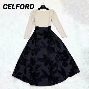 [ 새상품급 ] 셀포드 원피스 꽃무늬 보타니컬 36