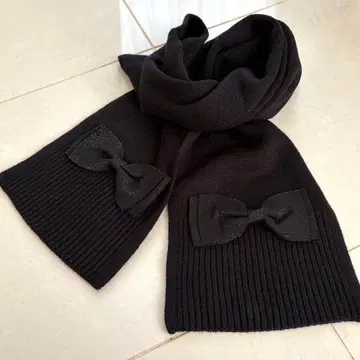 KATE SPADE 머플러 블랙 리본