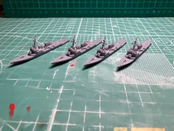 1/2000 아레이 버크급 구축함 4척