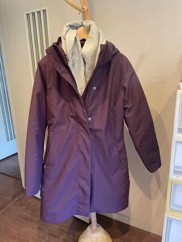 patagonia 우먼 트레스 쓰리인원 후드티 M 퍼플