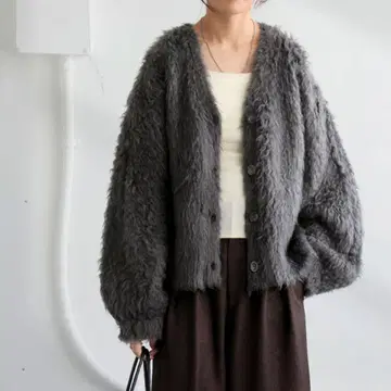 안티카 2WAY 가디건 다크 그레이