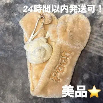 푸우 후드 부착 머플러 디즈니 리조트