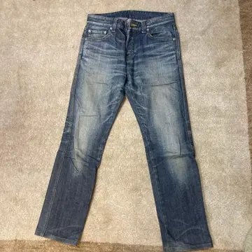 하이 스트릿 스트레이트 데님 S 사이즈 블루